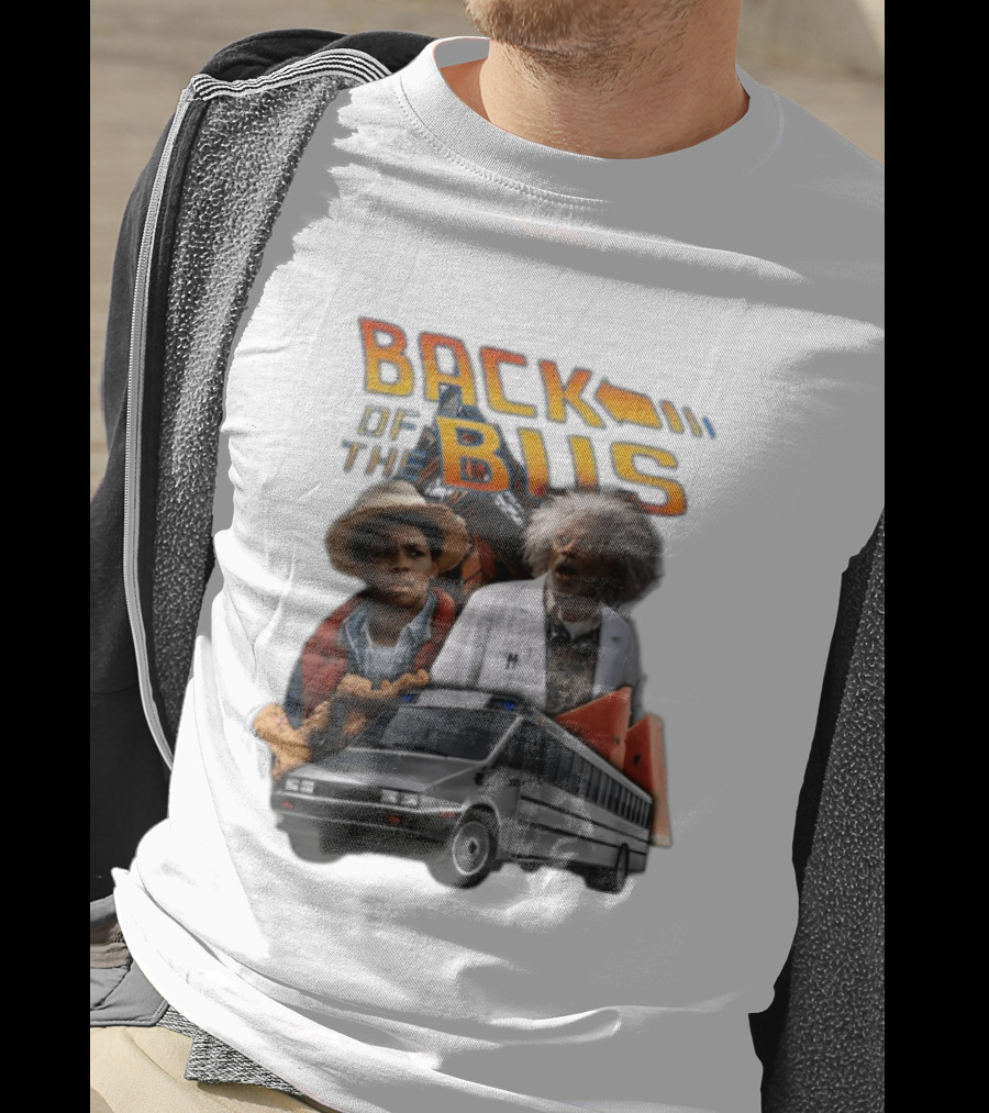 Back Of The Bus Memer Time Travel Comedy Mashup T-Shirt