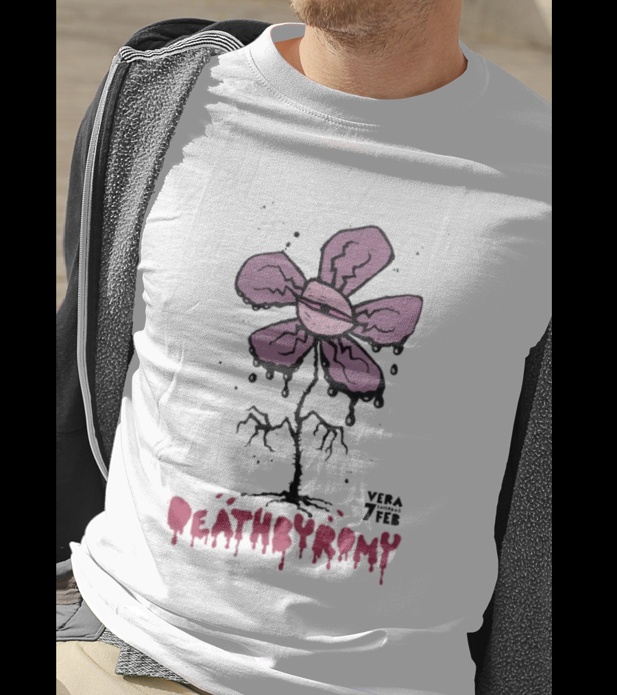 DeathbyRomy Vera 7 Feb Groningen Netherlands 2 7 2026 Purple Flower T-Shirt