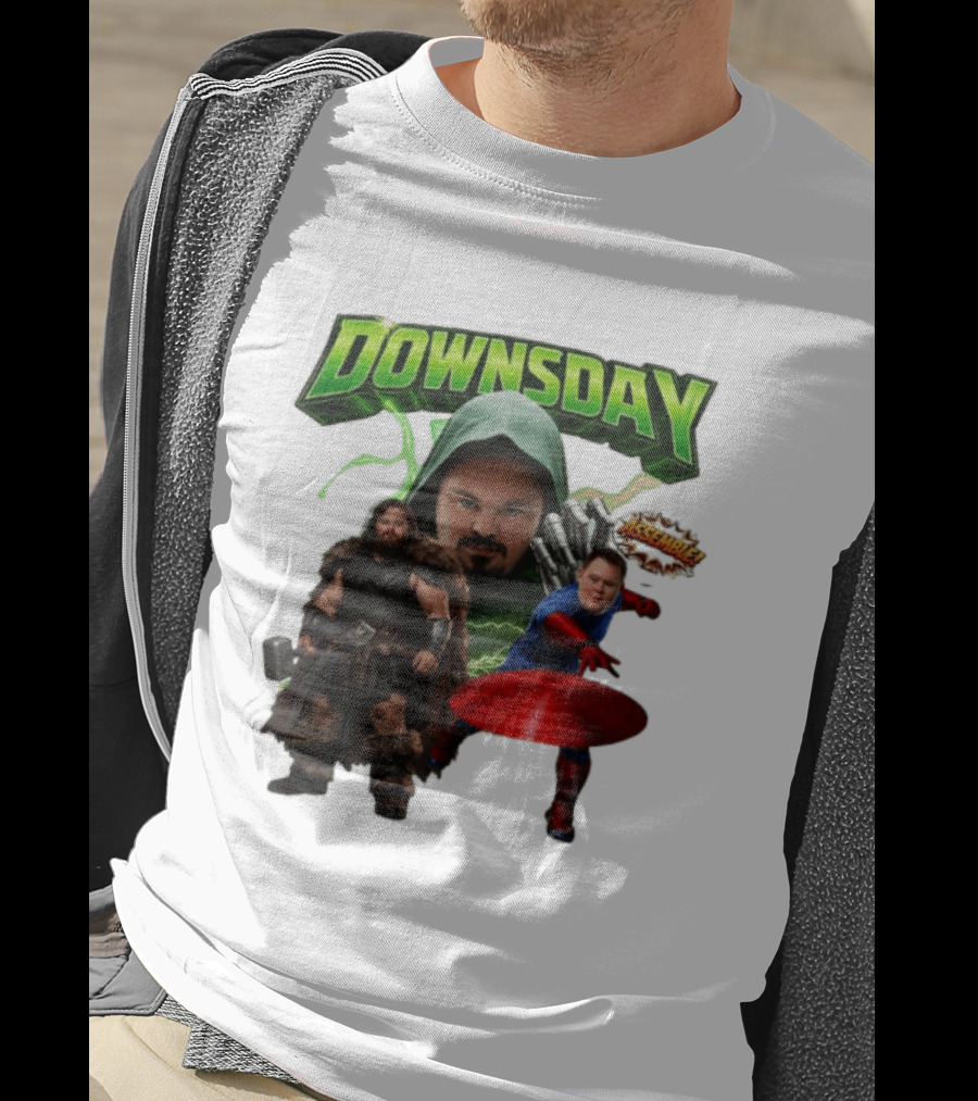 Downsday Assemble Superhero Team Avengers T-Shirt
