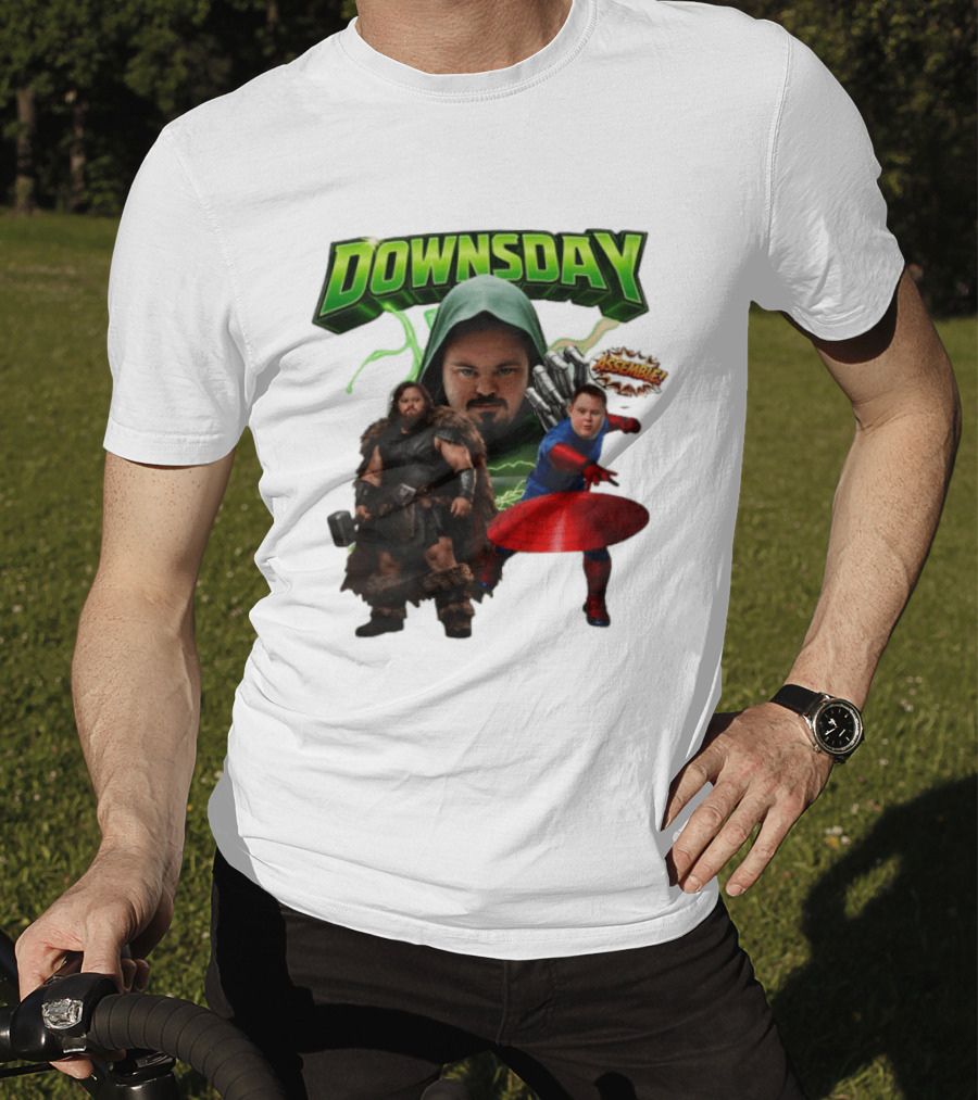 Downsday Assemble Superhero Team Avengers T-Shirt