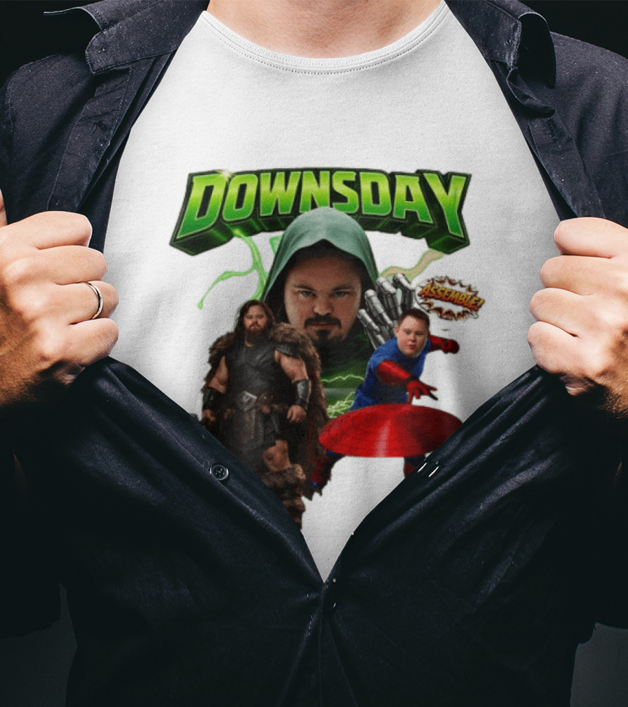 Downsday Assemble Superhero Team Avengers T-Shirt