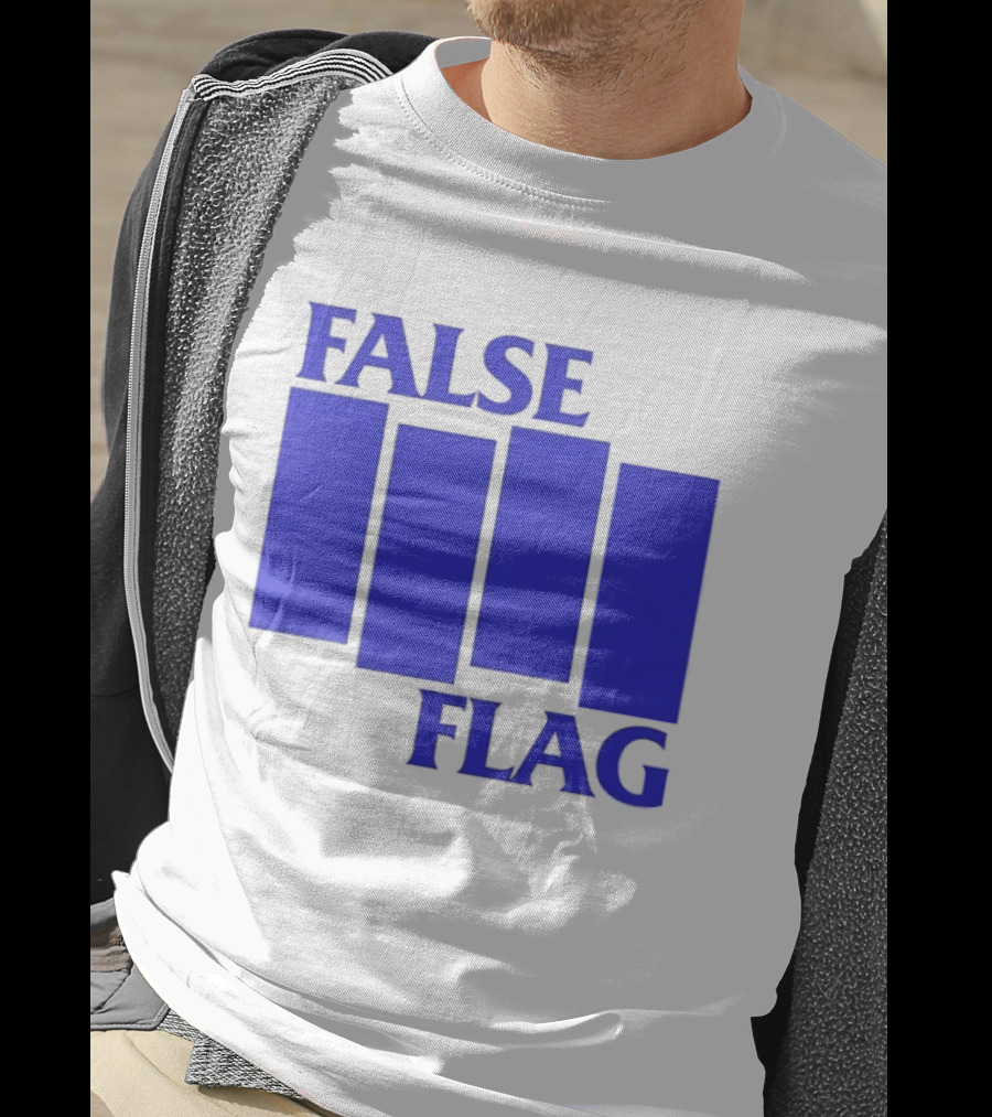 False Flag Bars Blue T-Shirt