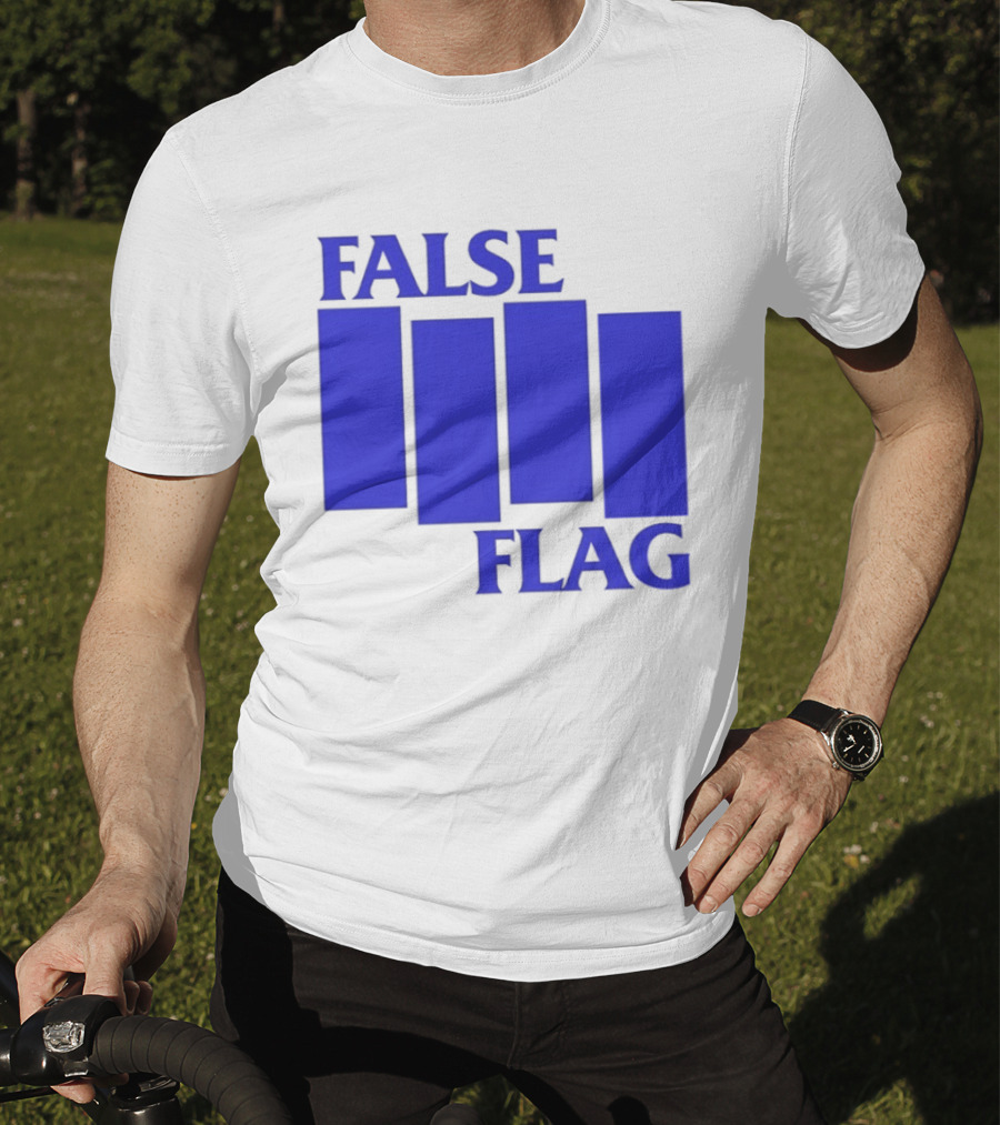 False Flag Bars Blue T-Shirt