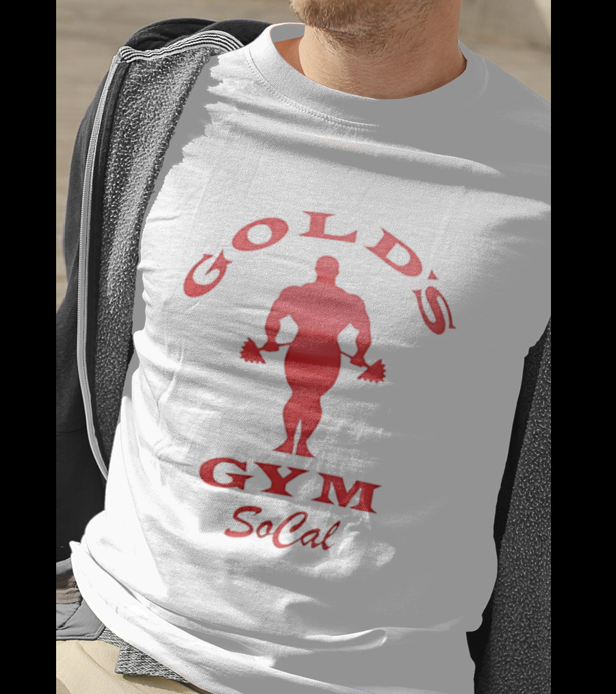 Gold's Gym Socal Bodybuilder Red T-Shirt
