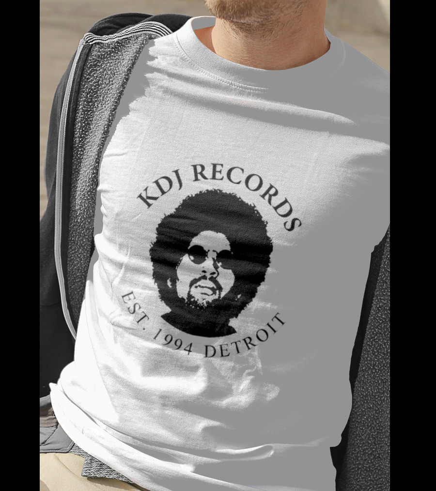 KDJ Records Est. 1994 Detroit Afro T-Shirt