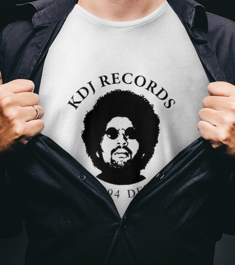 KDJ Records Est. 1994 Detroit Afro T-Shirt