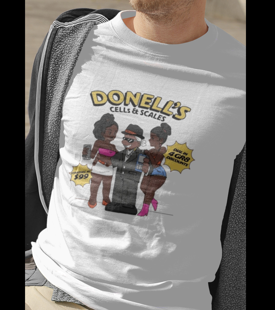 Donell's Cells & Scales Dial In 4 Gr8 Discounts Starting At $99 T-Shirt
