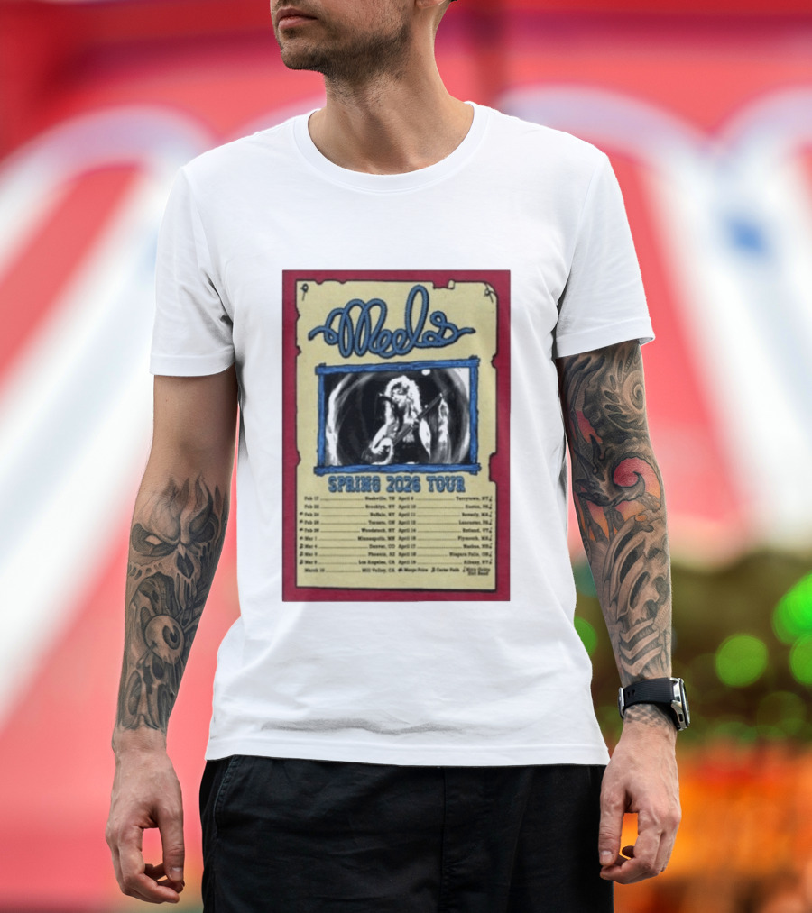 Meels Spring 2026 Tour Concert Dates And Locations T-Shirt