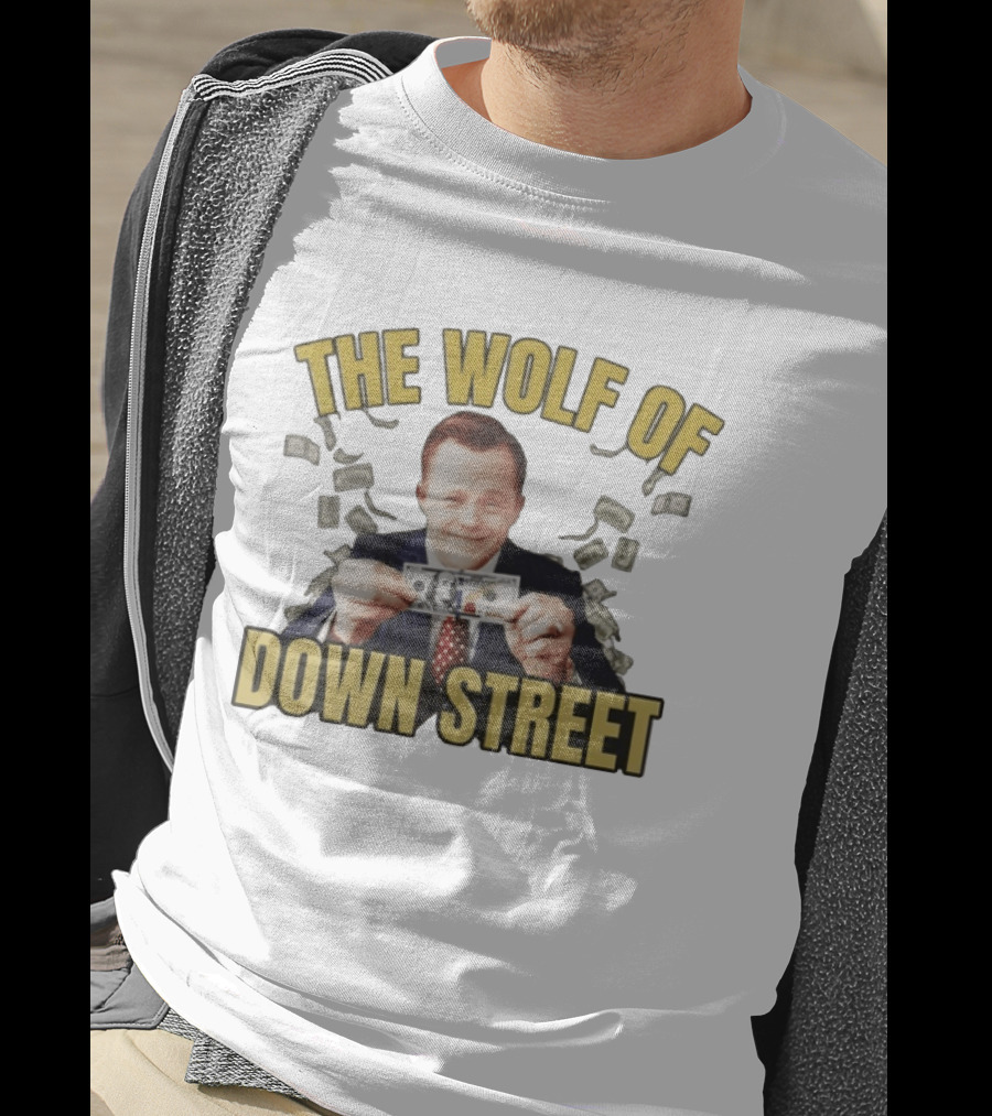 The Wolf Of Down Street Money Holding Businessman T-Shirt