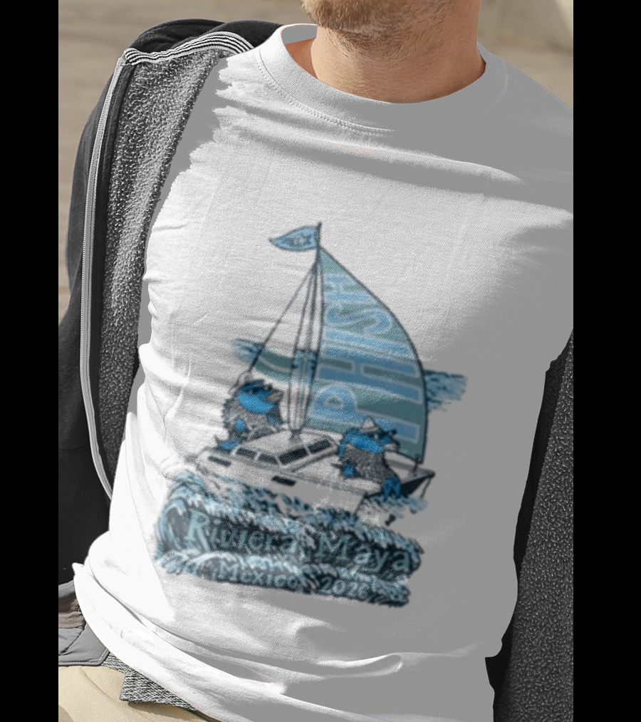 Phish Riviera Maya Mexico 2026 Pollock Waves Ship Fish T-Shirt