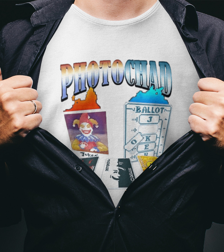 Photochad Joker Ballot Cards Smiley Face Jester T-Shirt