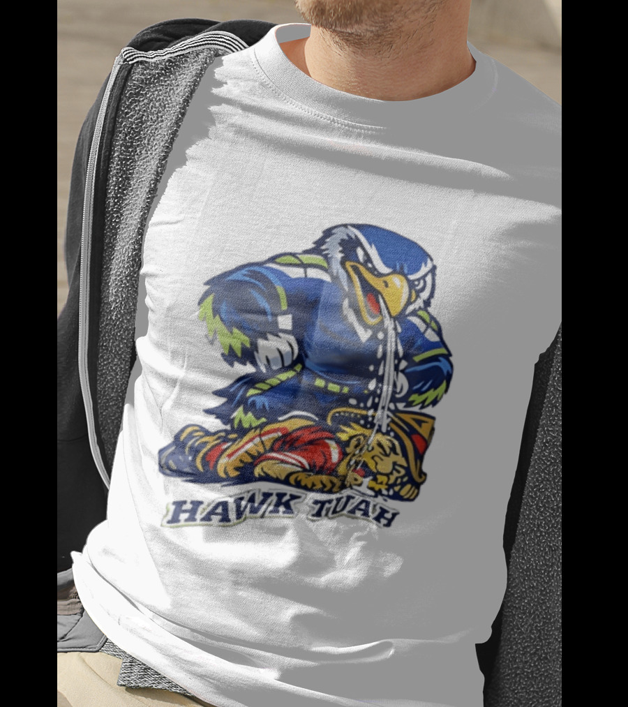 Seattle Seahawks Vs San Francisco 49ers Hawk Tuah Rivalry Showdown T-Shirt