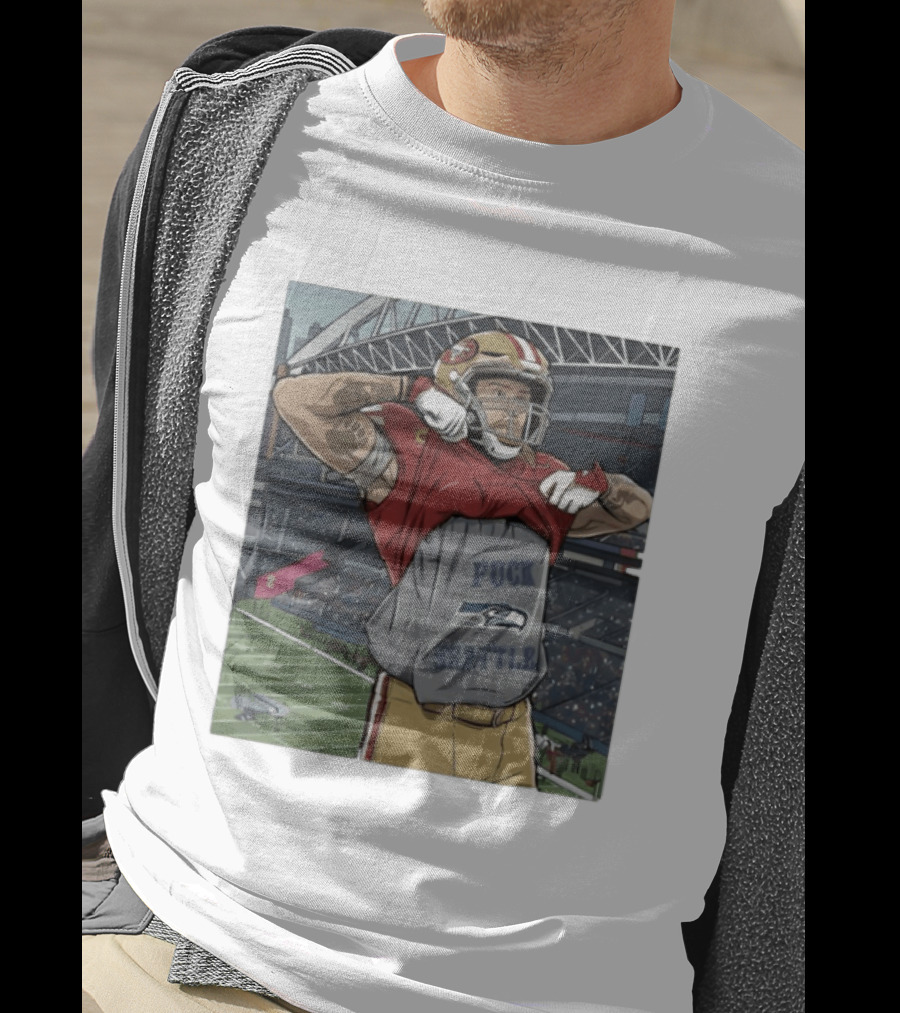SF 49ers George Kittle Rivalry Message Seattle Game Day T-Shirt