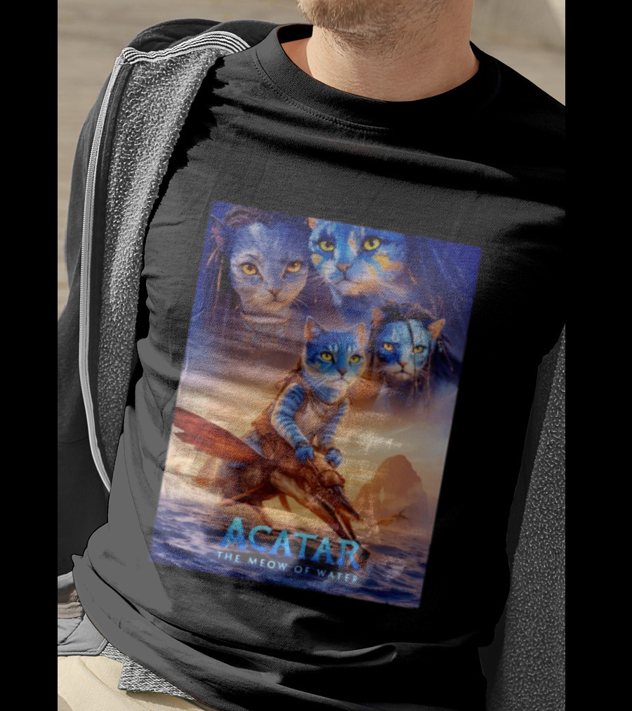 Acatar The Meow Of Water Cat Avatar Fantasy Cats Ocean Adventure T-Shirt