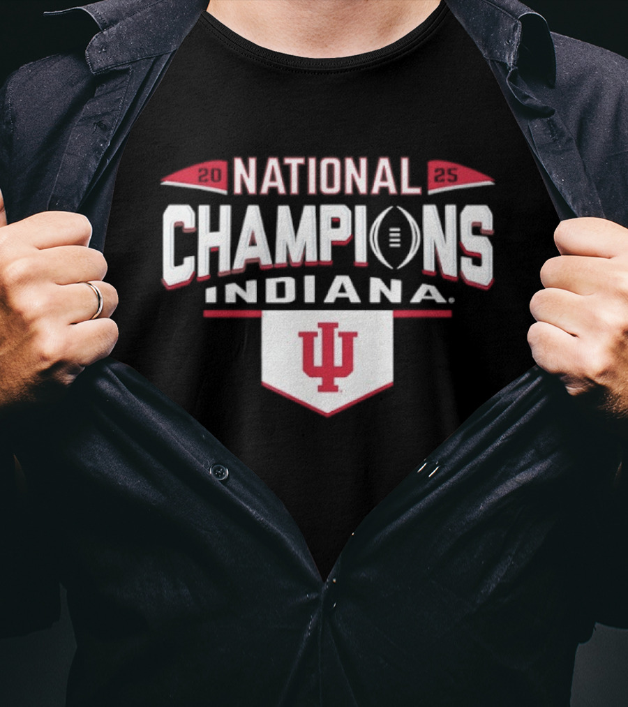 Indiana Hoosiers National Champions Football 2025 CFP T-Shirt