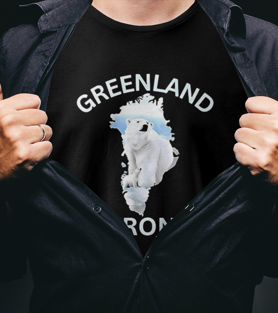 Greenland Strong Polar Bear Map T-Shirt