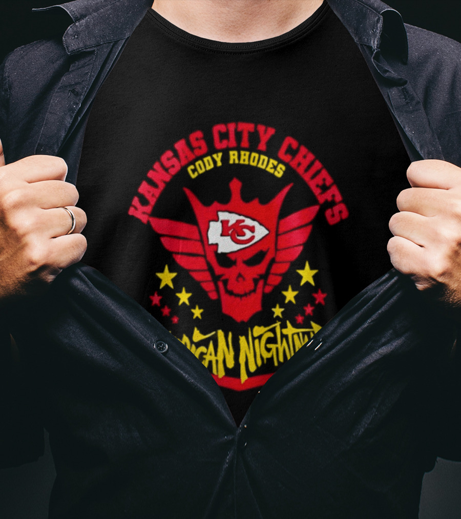 Kansas City Chiefs Cody Rhodes KC American Nightmare Stars T-Shirt
