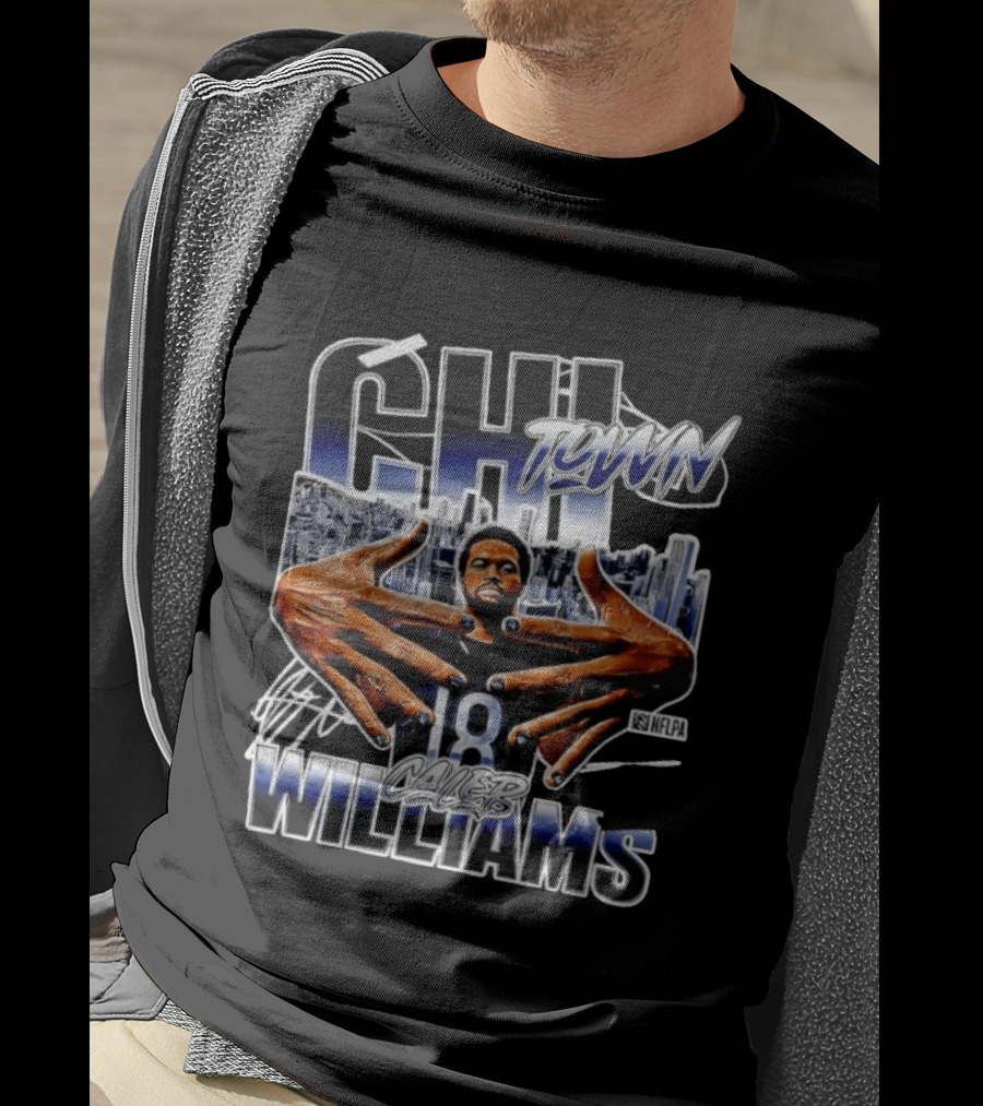 CHI Town Caleb Williams 18 NFLPA T-Shirt