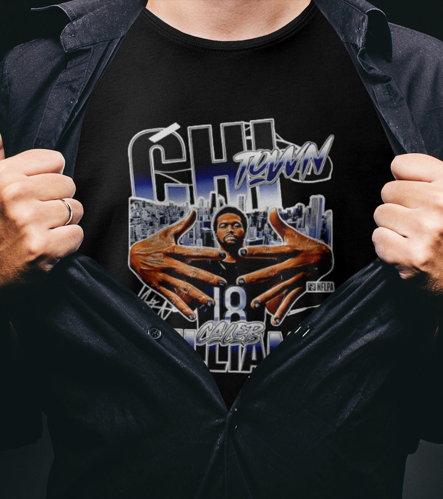 CHI Town Caleb Williams 18 NFLPA T-Shirt