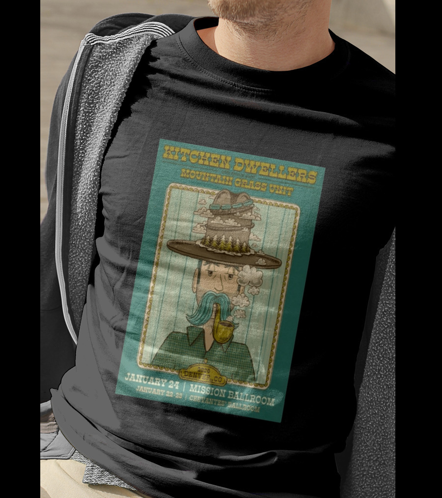 Kitchen Dwellers Mission Ballroom Denver 2026 Mountain Grass Unit Concert T-Shirt