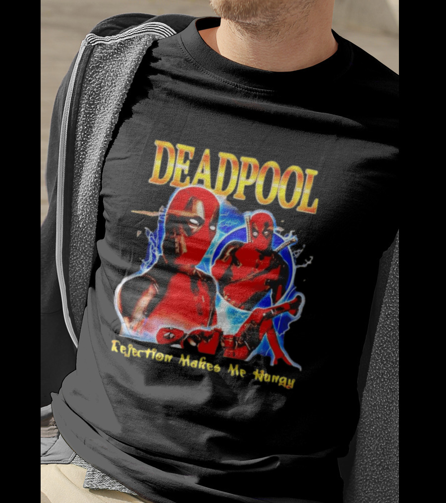 Deadpool Rejection Makes Me Hungry Bold Comic T-Shirt