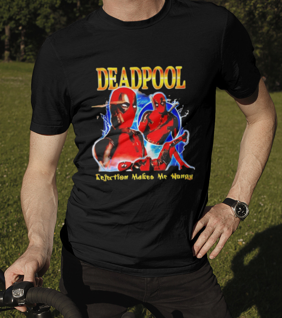 Deadpool Rejection Makes Me Hungry Bold Comic T-Shirt