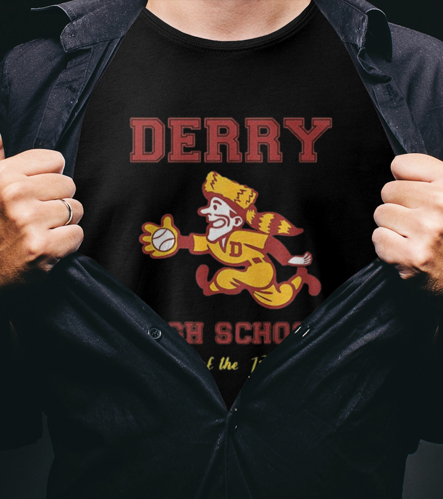 Derry High School Home Of The Trappers Baseball Running T-Shirt
