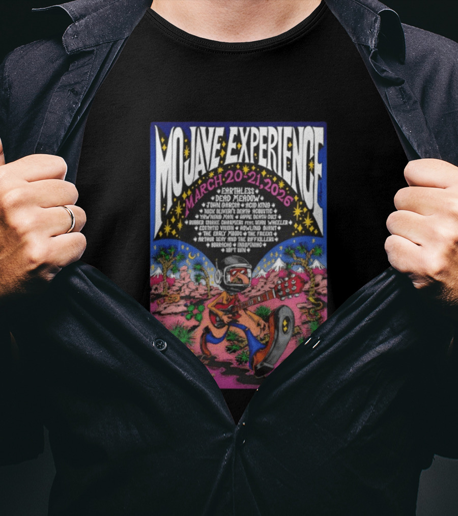 Mojave Experience March 20 21 2026 Lineup Featuring Earthless And Dead Meadow T-Shirt