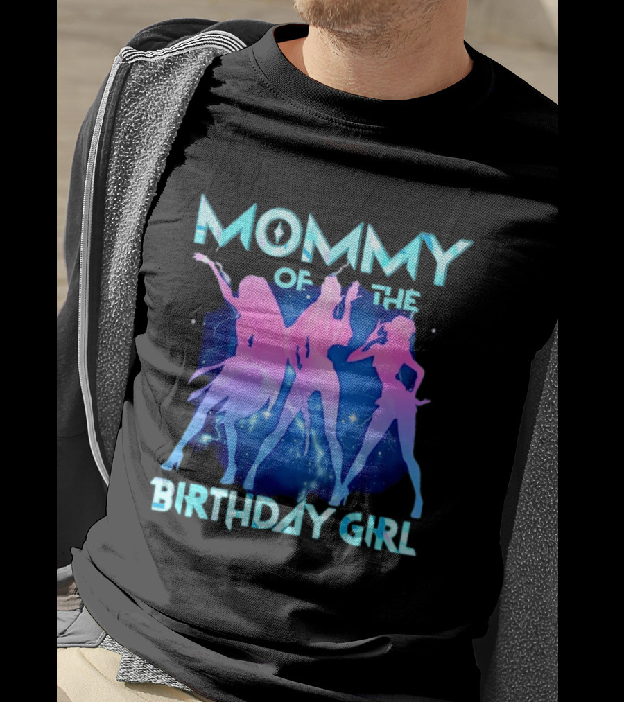 Mommy Of The Birthday Girl Kpop Family Matching Party T-Shirt