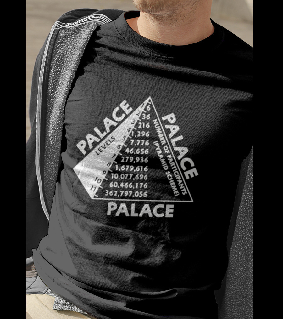 Palace Pyramid Scheme Participants Numbers Pyramid T-Shirt