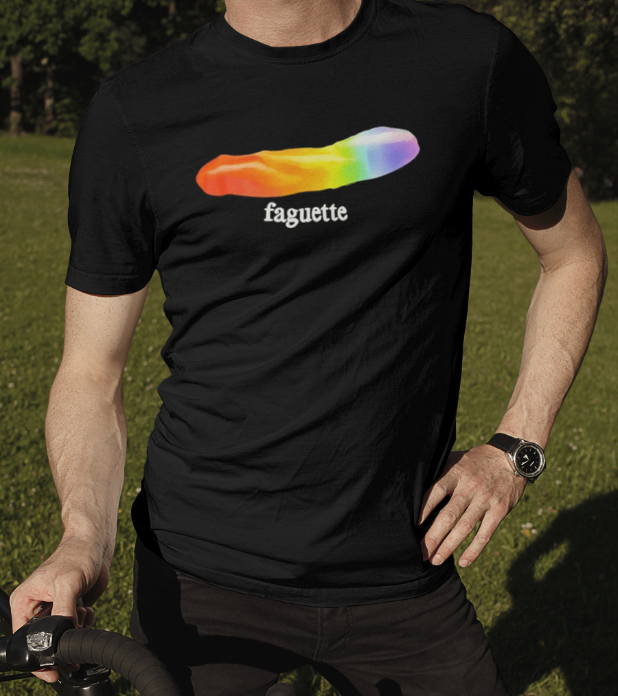 Faguette Rainbow LGBTQ Pride T-Shirt