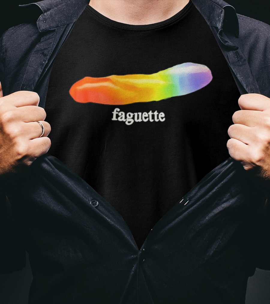 Faguette Rainbow LGBTQ Pride T-Shirt