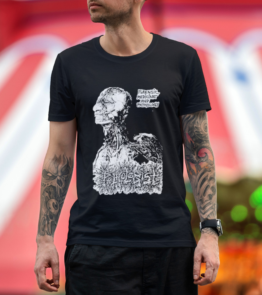 Pathologist Forensic Medicine And Pathology Anatomical Skull And Brain T-Shirt