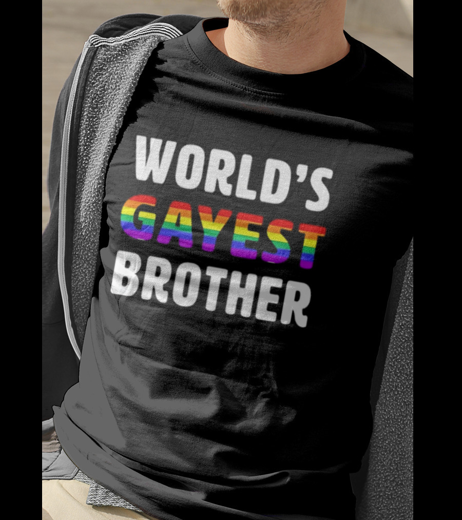 World's Gayest Brother LGBT Pride Rainbow T-Shirt