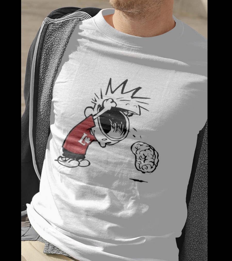 Calvin Hobbes Political Satire Cartoon Liberal Theme Peanuts T-Shirt