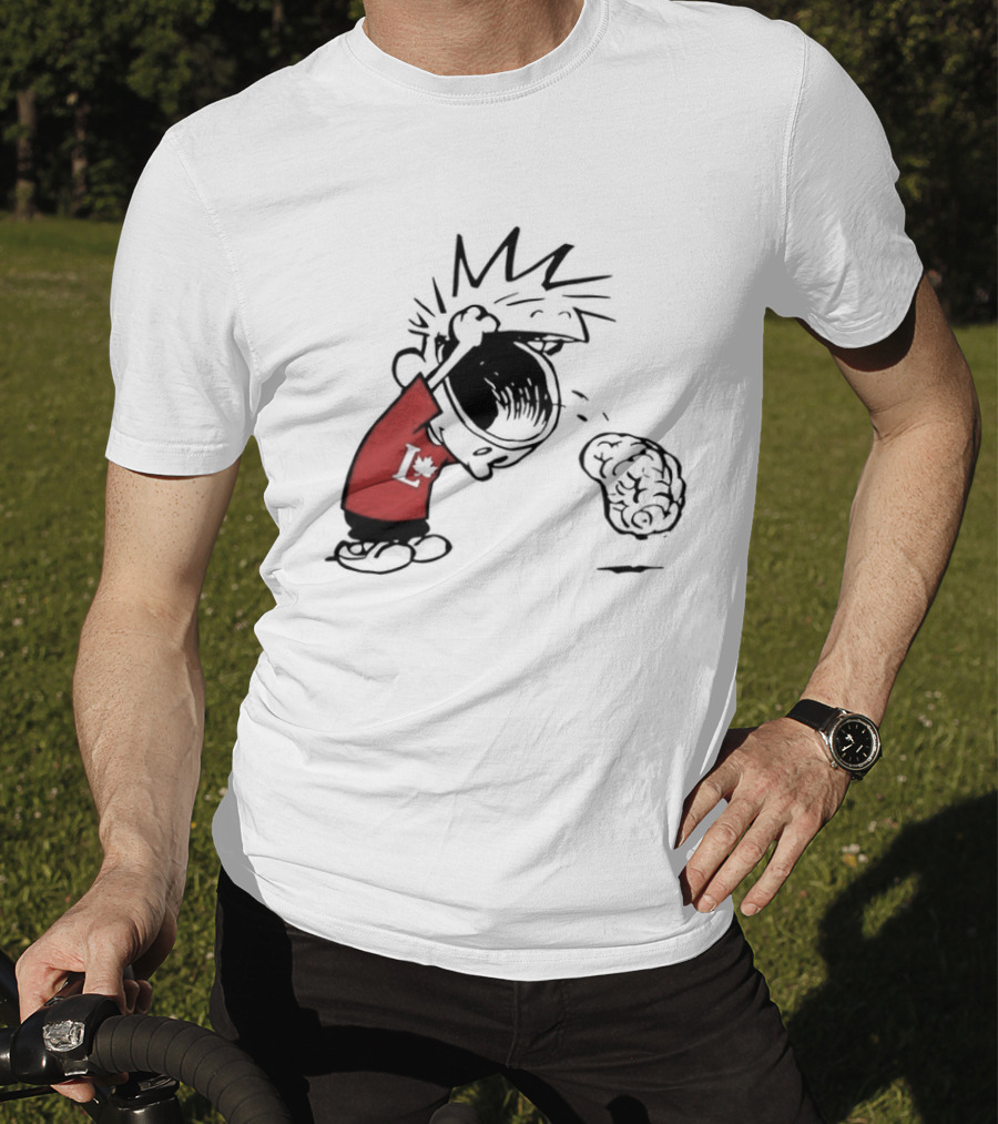 Calvin Hobbes Political Satire Cartoon Liberal Theme Peanuts T-Shirt