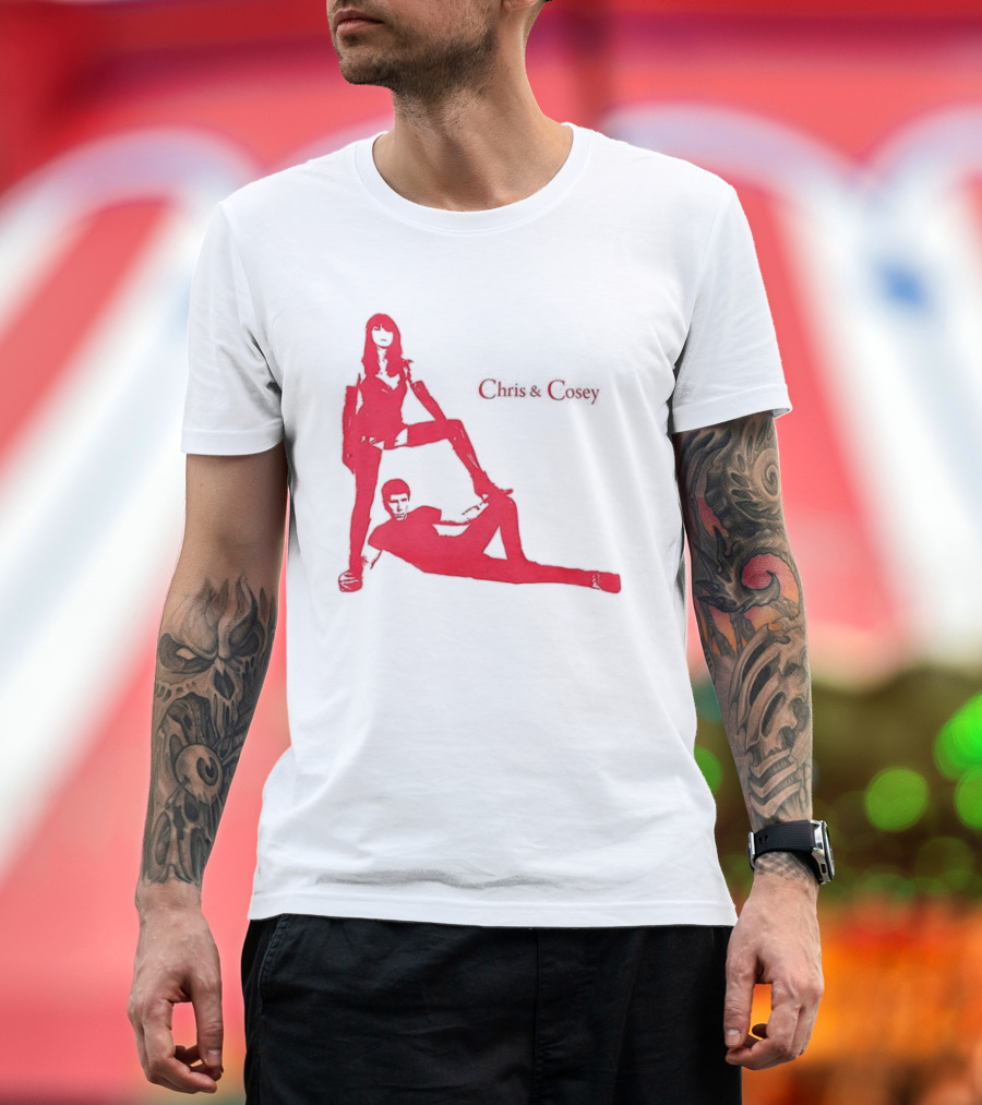 Chris And Cosey Red Silhouette Duo T-Shirt