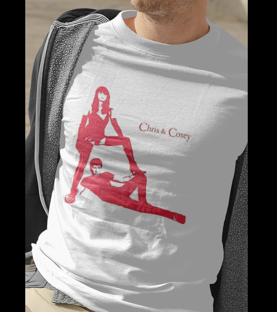 Chris And Cosey Red Silhouette Duo T-Shirt