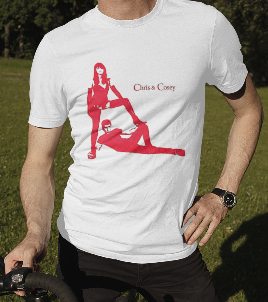 Chris And Cosey Red Silhouette Duo T-Shirt