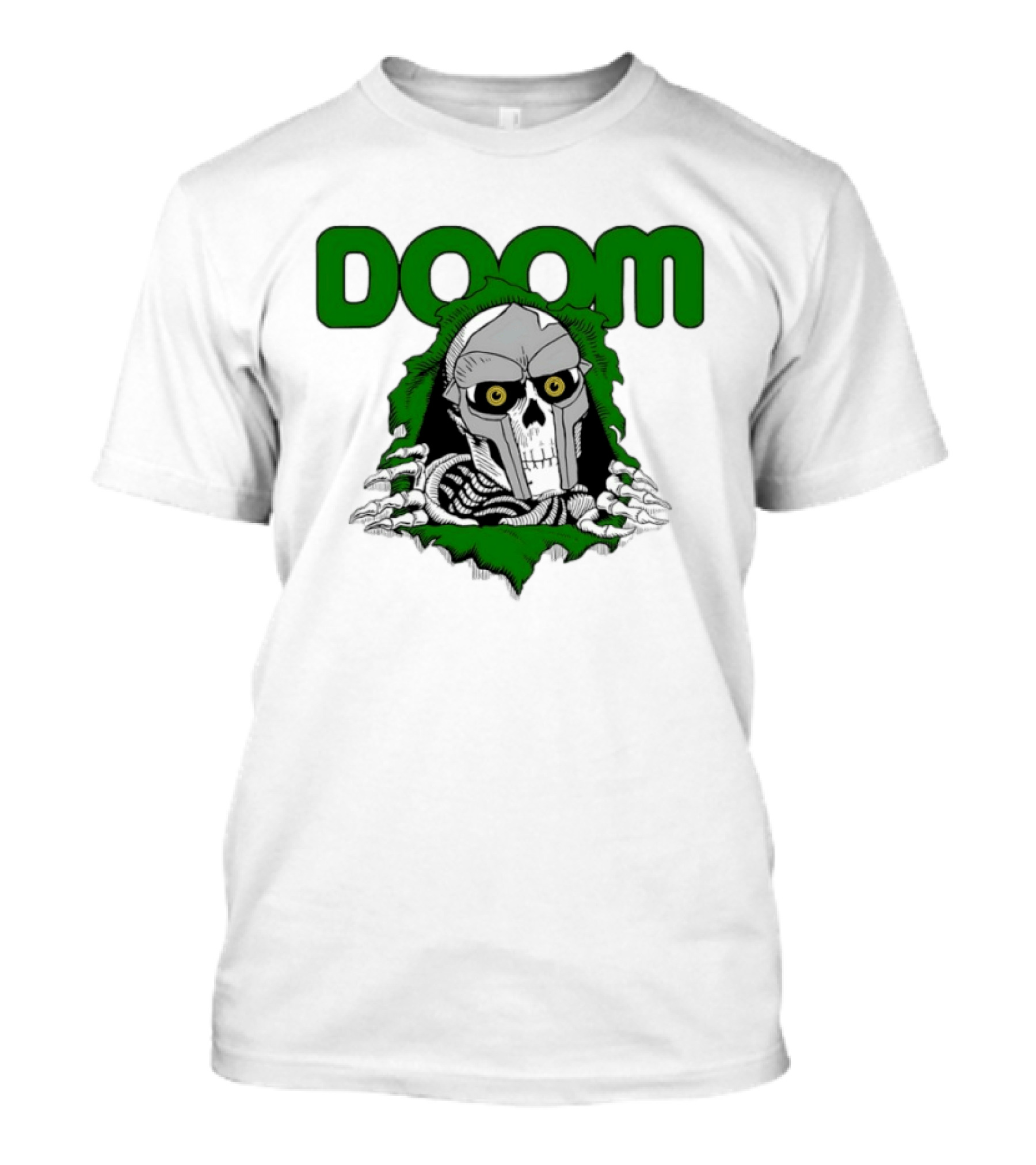 DOOM Skeleton Mask And Bones T-Shirt