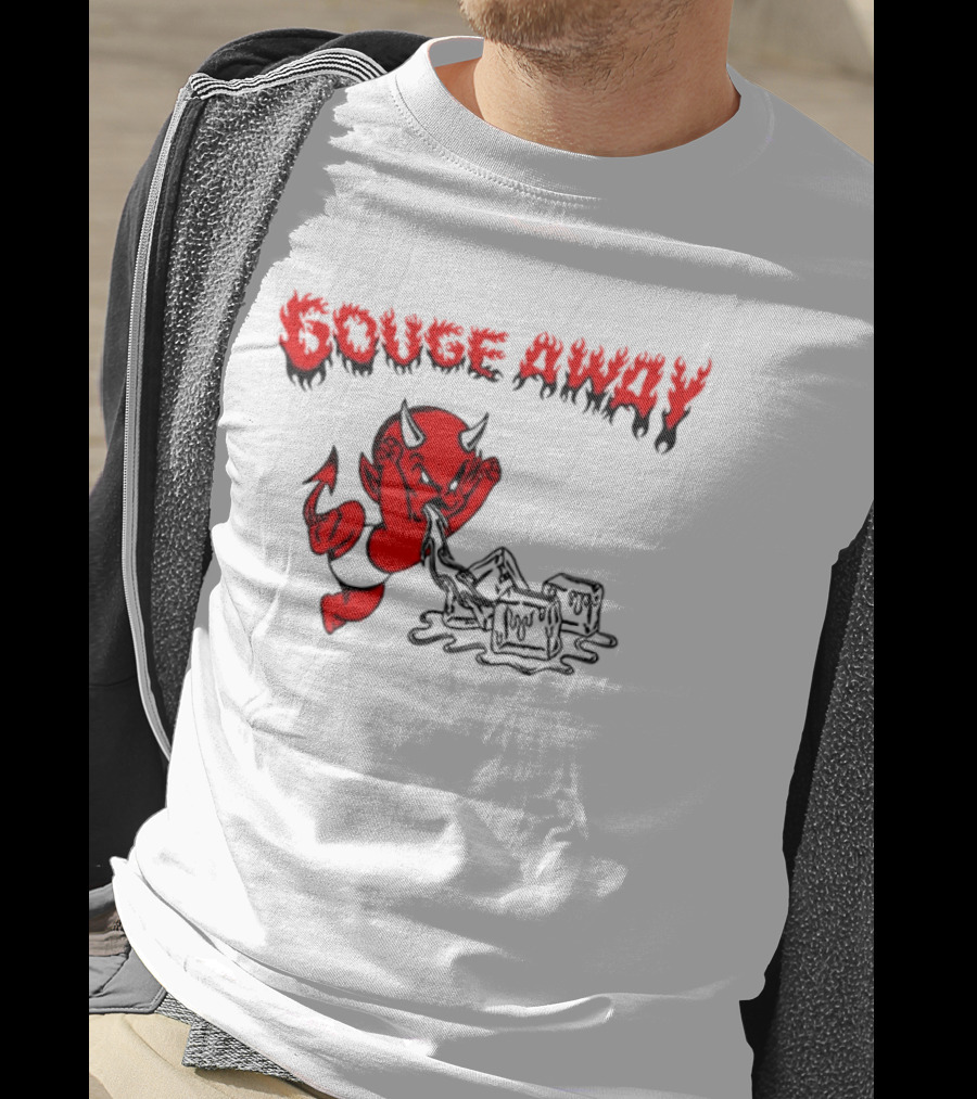 Gouge Away Red Devil Smashing Ice Cubes T-Shirt