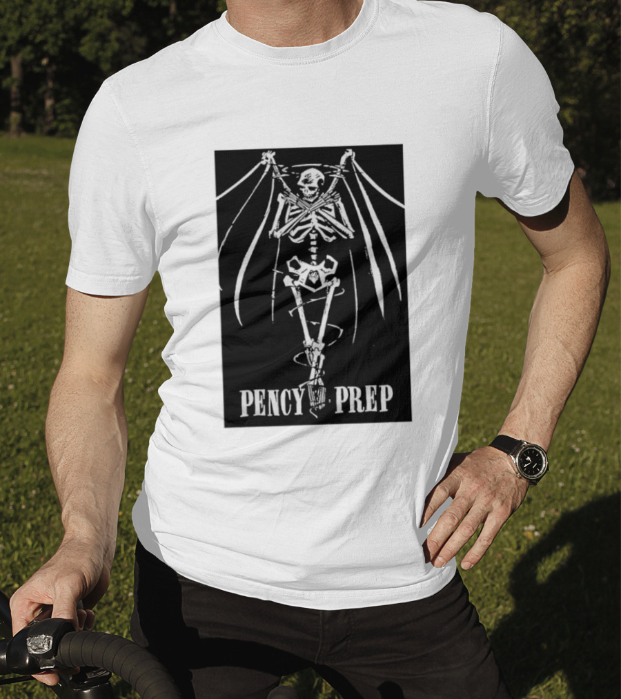 Pencey Prep Skeleton Flyer Ransom Bats Crossed Arms Band Merch T-Shirt