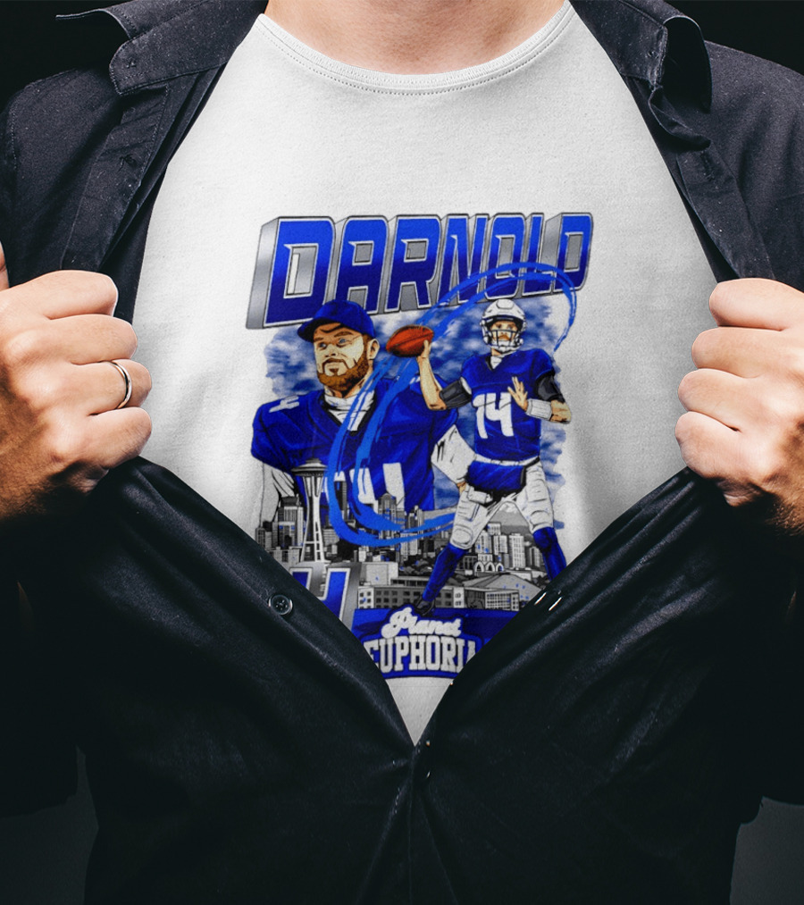 Darnold 14 Seattle Skyline Brand Euphoria T-Shirt