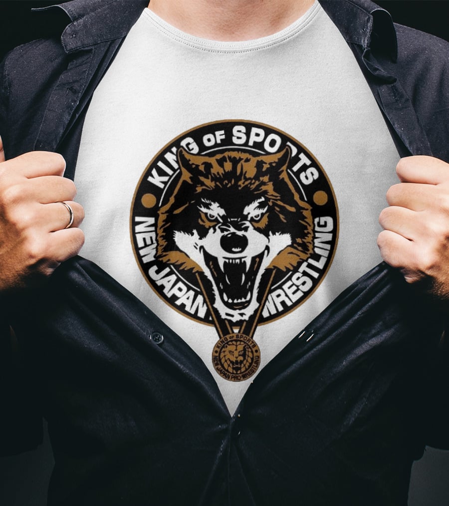 King Of Sports New Japan Pro Wrestling Wild Wolf T-Shirt