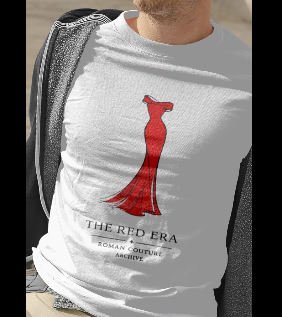 The Red Era Roman Couture Archive Evening Dress T-Shirt