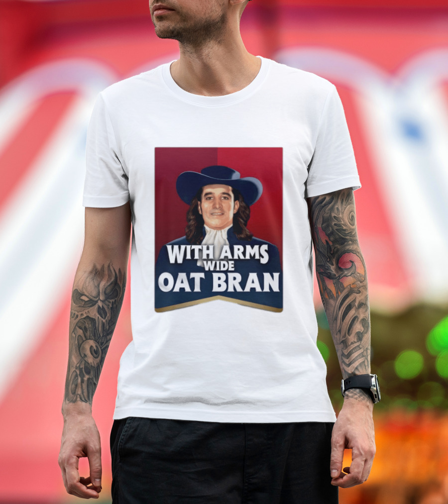 With Arms Wide Oat Bran Quaker T-Shirt