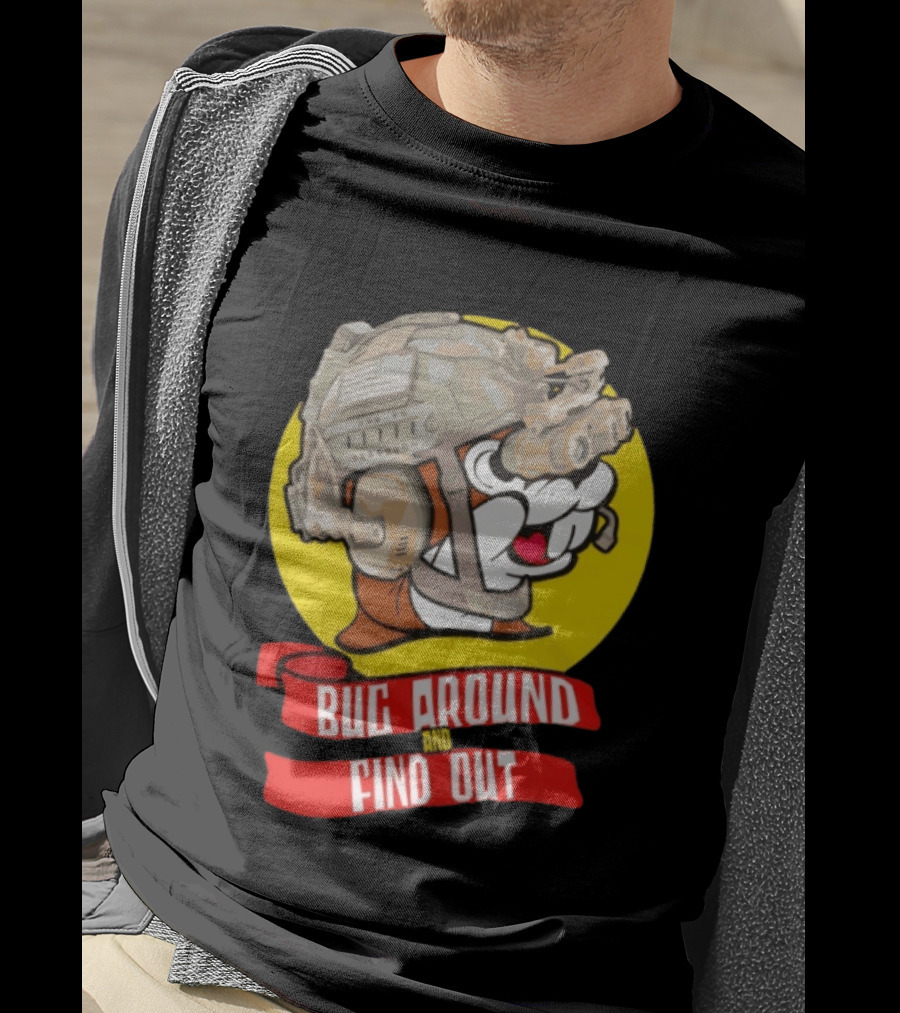 Beaver Army Bug Around And Find Out Helmet Cartoon Fandom T-Shirt