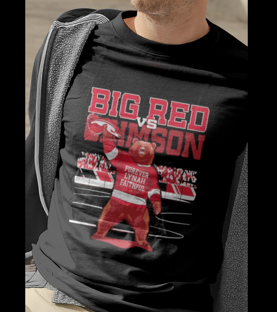 Cornell Hockey Big Red Vs Crimson Forever Lynah Faithful Bear Game Day T-Shirt