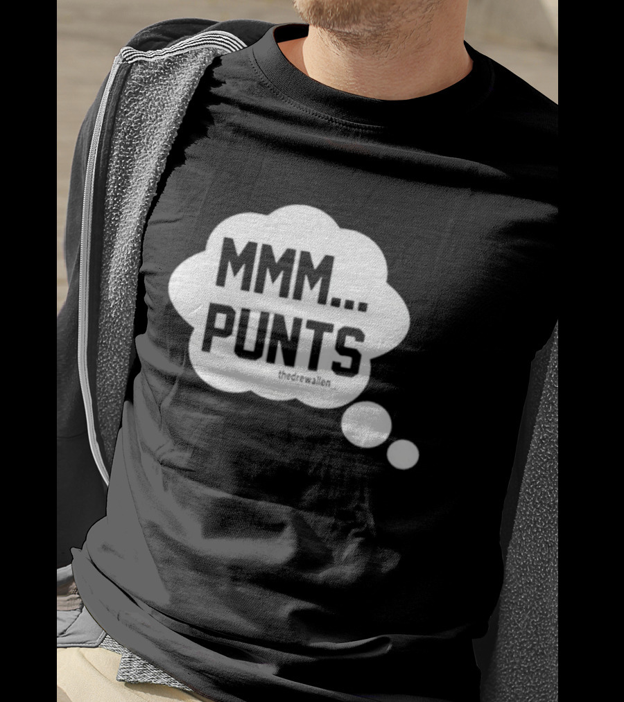 MMM Punts Drew Allen Football Humor T-Shirt