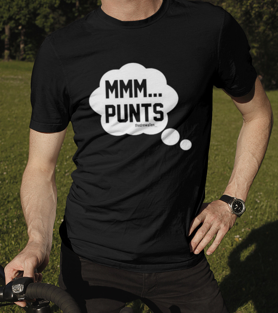 MMM Punts Drew Allen Football Humor T-Shirt